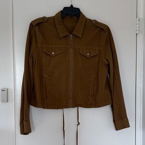 Blank NYC Mustard Brown Utility Jacket